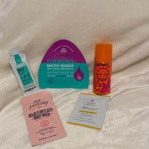 Sephora Amika Hair, Firming micro masks, and Samples